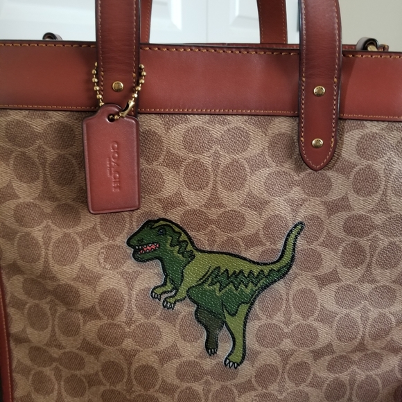 Coach Dinosaur Field Large Tote - Picture 6 of 9